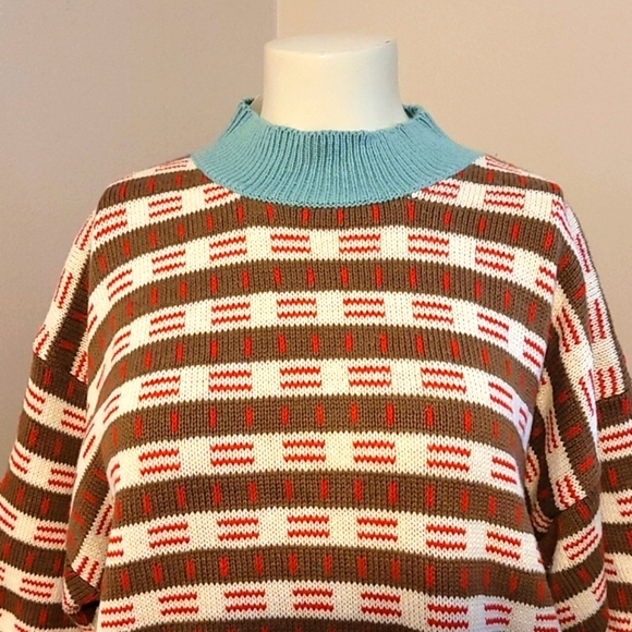 Vintage Anne Mieke hand loomed Cotton sweater - Picture 2 of 10